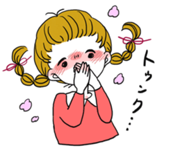 Plait hair girl sticker2 sticker #7391770