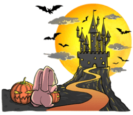 CatRabbit : Halloween Special sticker #7392021