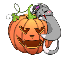 CatRabbit : Halloween Special sticker #7392039