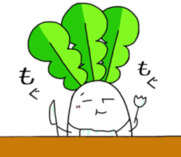 japanese radish and carrot sticker #7392132