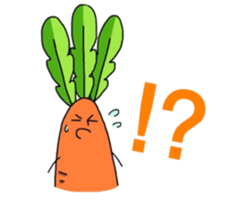 japanese radish and carrot sticker #7392134