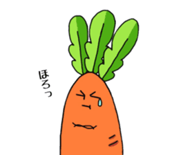 japanese radish and carrot sticker #7392147