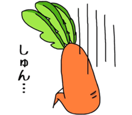 japanese radish and carrot sticker #7392157