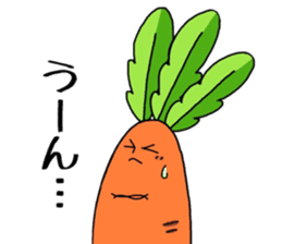 japanese radish and carrot sticker #7392168