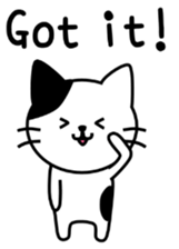 pretty cat(English ver) sticker #7392773