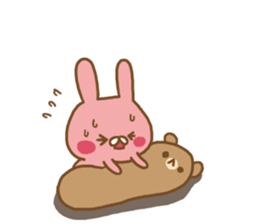 Sticker of the loose rabbit sticker #7393167