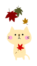 seasons cat sticker #7395259