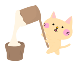 seasons cat sticker #7395267