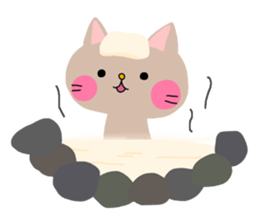 seasons cat sticker #7395276