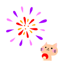 seasons cat sticker #7395286