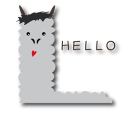 Next Door of Alpaca(Grass Mud Horse) sticker #7395454