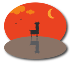 Next Door of Alpaca(Grass Mud Horse) sticker #7395475