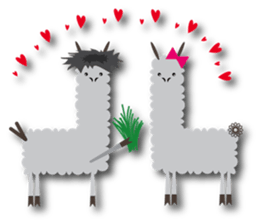 Next Door of Alpaca(Grass Mud Horse) sticker #7395485