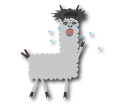 Next Door of Alpaca(Grass Mud Horse) sticker #7395491
