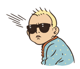 Sunglasses Baby 2 -emotions- sticker #7395874