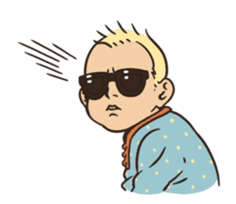Sunglasses Baby 2 -emotions- sticker #7395874