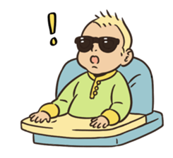Sunglasses Baby 2 -emotions- sticker #7395884