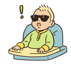 Sunglasses Baby 2 -emotions- sticker #7395884