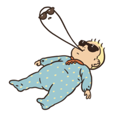 Sunglasses Baby 2 -emotions- sticker #7395888