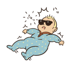 Sunglasses Baby 2 -emotions- sticker #7395890