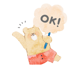 chubby bear sticker #7396036