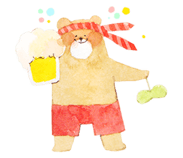 chubby bear sticker #7396046