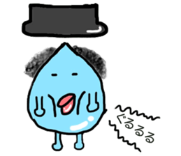 droplet man sticker #7396079