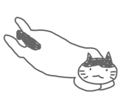 A cute world out of cat sticker #7396772