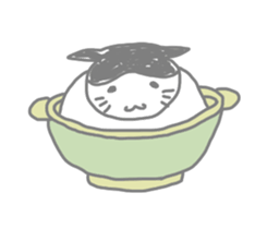 A cute world out of cat sticker #7396775