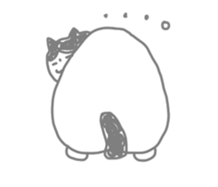 A cute world out of cat sticker #7396777