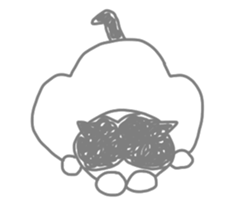 A cute world out of cat sticker #7396781