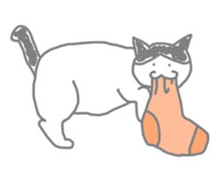 A cute world out of cat sticker #7396790