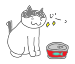 A cute world out of cat sticker #7396791