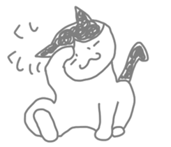 A cute world out of cat sticker #7396796