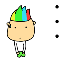 Color head girl sticker #7397677