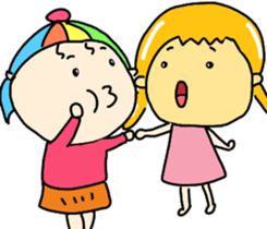 Color head girl sticker #7397686