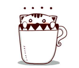 cupcat ecology sticker #7397744