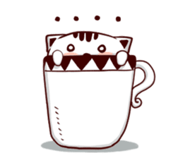 cupcat ecology sticker #7397744