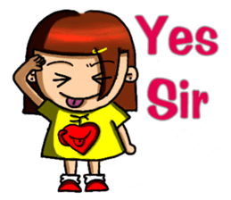 Hot-blooded girl sticker #7398415