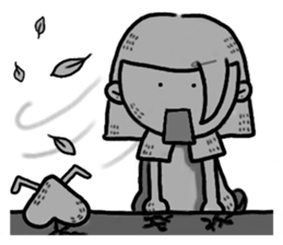 Hot-blooded girl sticker #7398419