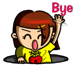 Hot-blooded girl sticker #7398420