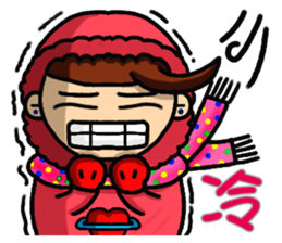 Hot-blooded girl sticker #7398423