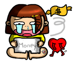 Hot-blooded girl sticker #7398425