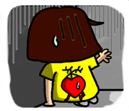 Hot-blooded girl sticker #7398429