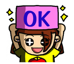 Hot-blooded girl sticker #7398431