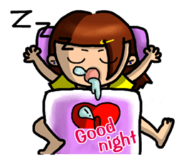 Hot-blooded girl sticker #7398434