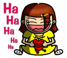 Hot-blooded girl sticker #7398437