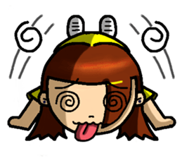 Hot-blooded girl sticker #7398442