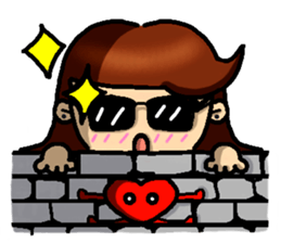 Hot-blooded girl sticker #7398444