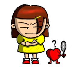 Hot-blooded girl sticker #7398447